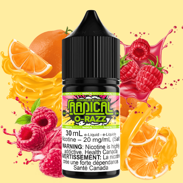 O-Razz Salt Nic by Radical E-liquid 30mL / 12mg Vapexcape Vape and Bong Shop Regina Saskatchewan