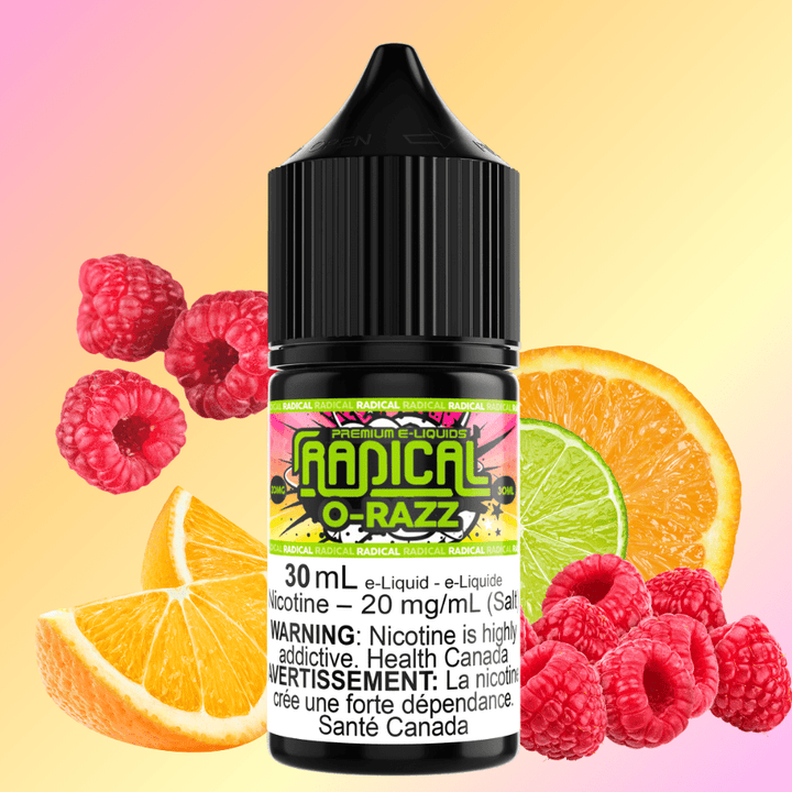 O-Razz Salt Nic by Radical E-liquid 30mL / 20mg Vapexcape Vape and Bong Shop Regina Saskatchewan