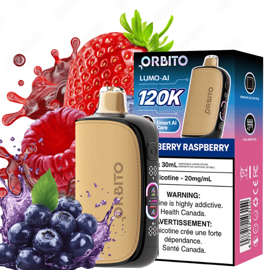 Orbito Lumo-AI 120K Disposable Vape-Blueberry Raspberry 120000 / 20mg Vape Superstore  Saskatchewan Canada