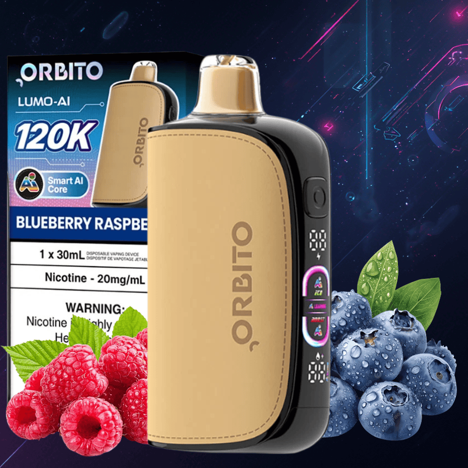 Orbito Lumo-AI 120K Disposable Vape-Blueberry Raspberry 120000 / 20mg Vape Superstore  Saskatchewan Canada