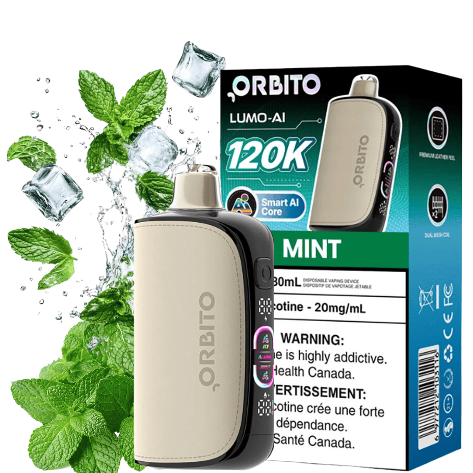 Orbito Lumo-AI 120K Disposable Vape-Mint 120000 / 20mg Vape Superstore  Saskatchewan Canada