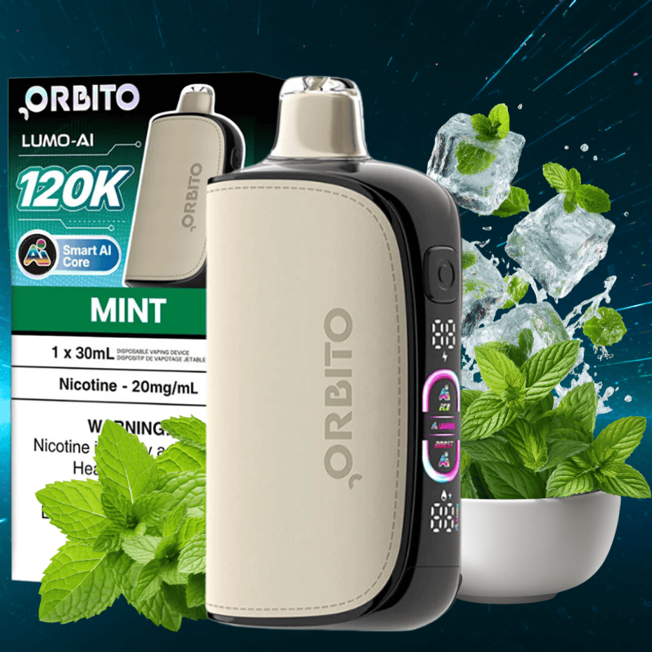 Orbito Lumo-AI 120K Disposable Vape-Mint 120000 / 20mg Vape Superstore  Saskatchewan Canada