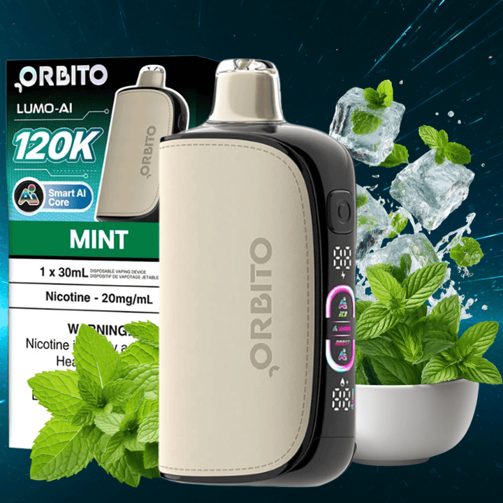 Orbito Lumo-AI 120K Disposable Vape-Mint 120000 / 20mg Vape Superstore  Saskatchewan Canada