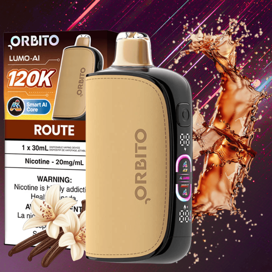 Orbito Lumo-AI 120K Disposable Vape-Route 120000 / 20mg Vape Superstore  Saskatchewan Canada