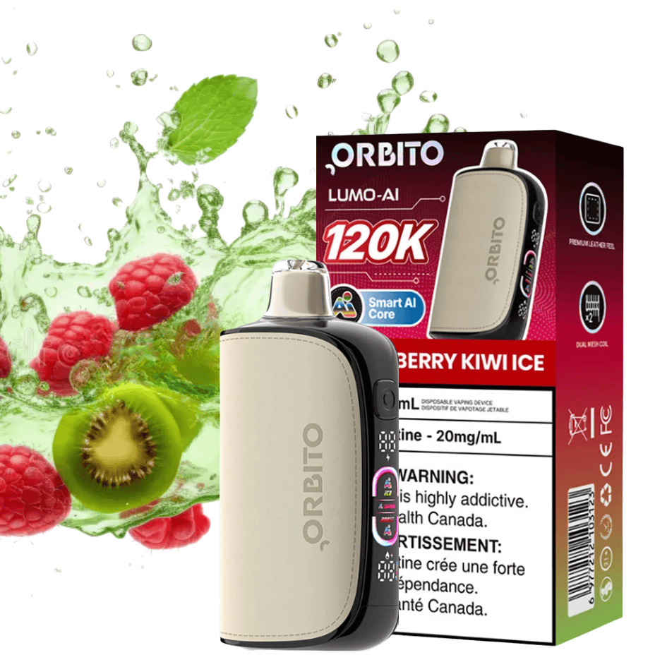 Orbito Lumo-AI 120K Disposable Vape-Strawberry Kiwi Ice 120000 / 20mg Vape Superstore  Saskatchewan Canada