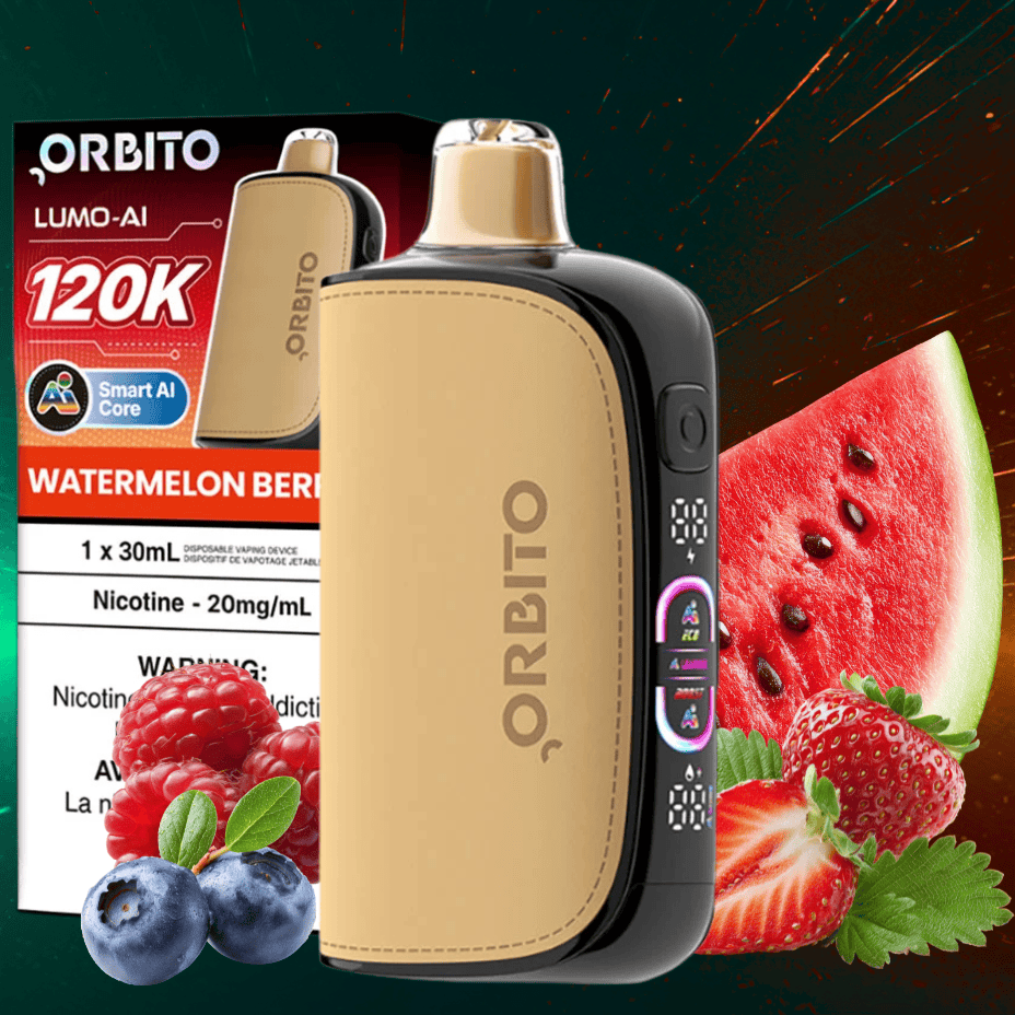 Orbito Lumo-AI 120K Disposable Vape-Watermelon Berries 120000 / 20mg Vape Superstore  Saskatchewan Canada
