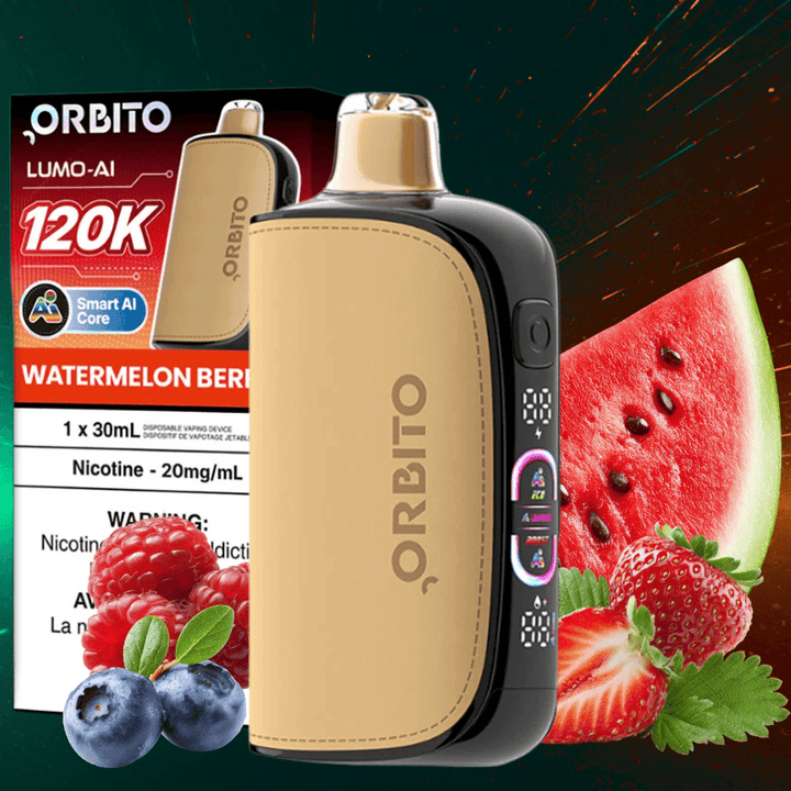 Orbito Lumo-AI 120K Disposable Vape-Watermelon Berries 120000 / 20mg Vape Superstore  Saskatchewan Canada