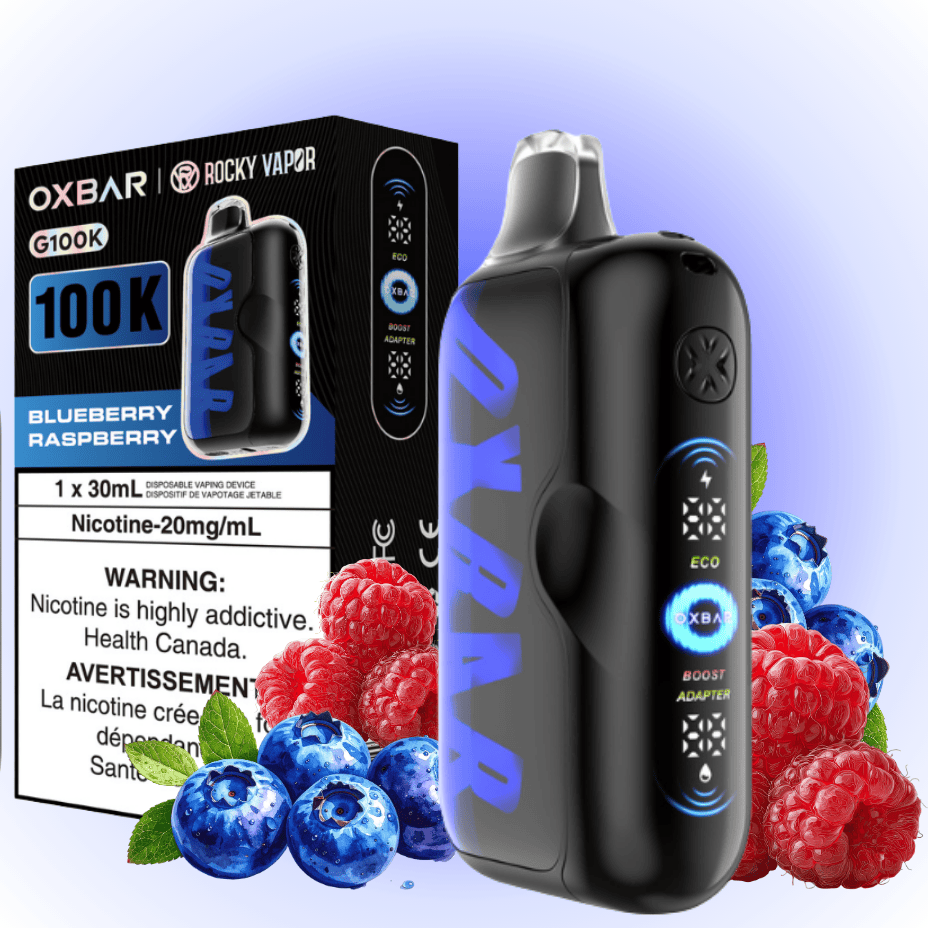 Oxbar G100K Disposable Vape - Blueberry Raspberry 30mL / 100000 Puffs / 20mg Vape Superstore  Saskatchewan Canada