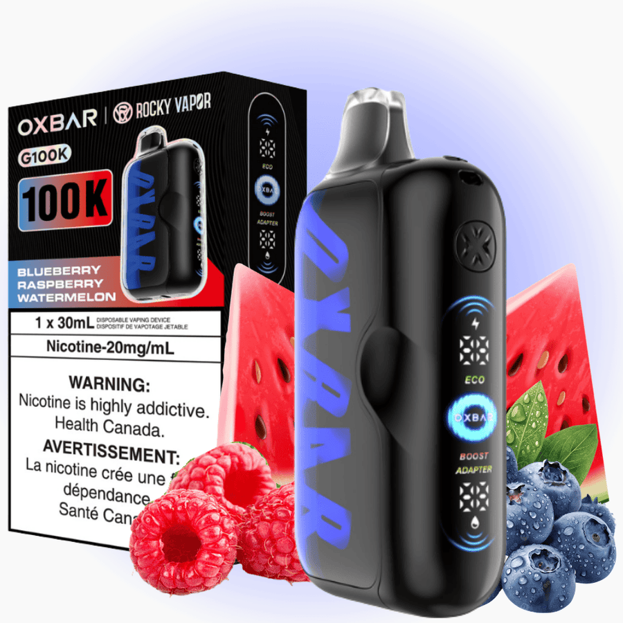 Oxbar G100K Disposable Vape - Blueberry Raspberry Watermelon Vape Superstore  Saskatchewan Canada