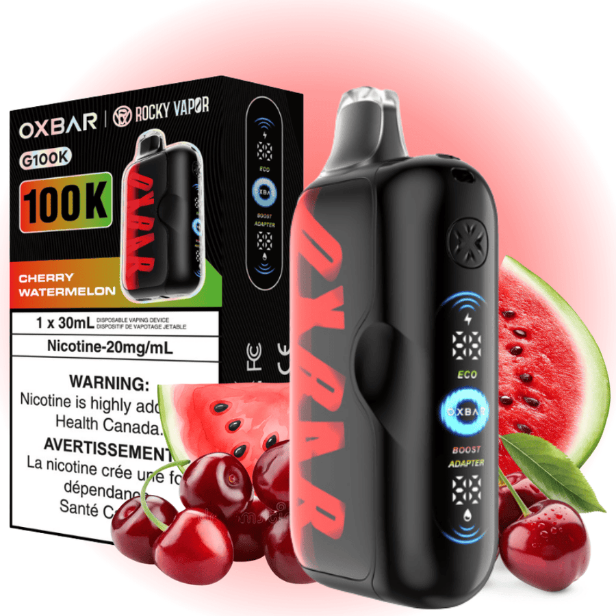 Oxbar G100K Disposable Vape - Cherry Watermelon 30mL / 100000 Puffs / 20mg Vape Superstore  Saskatchewan Canada