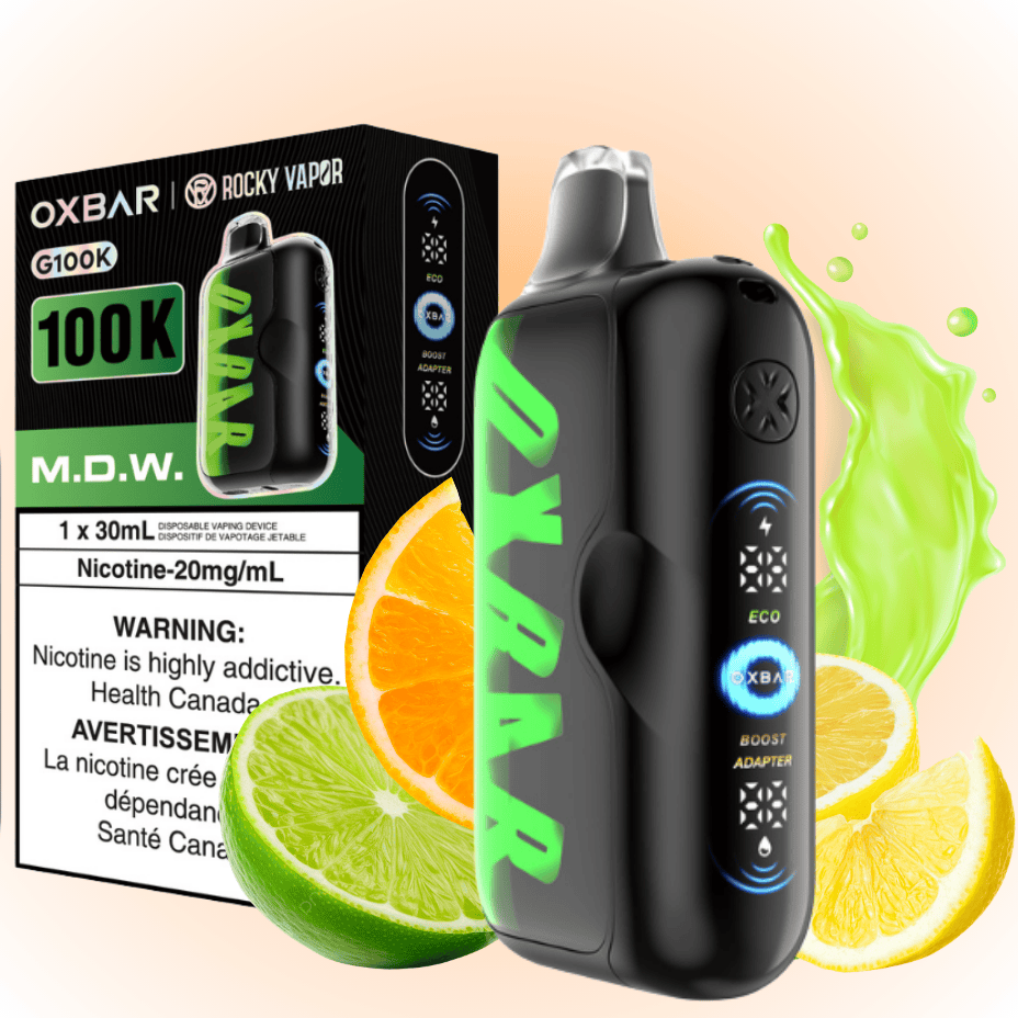 Oxbar G100K Disposable Vape - M.D.W 30mL / 100000 Puffs / 20mg Vape Superstore  Saskatchewan Canada
