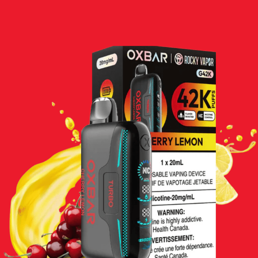 Oxbar G42k Disposable Vape-Cherry Lemon Vape Superstore  Saskatchewan Canada