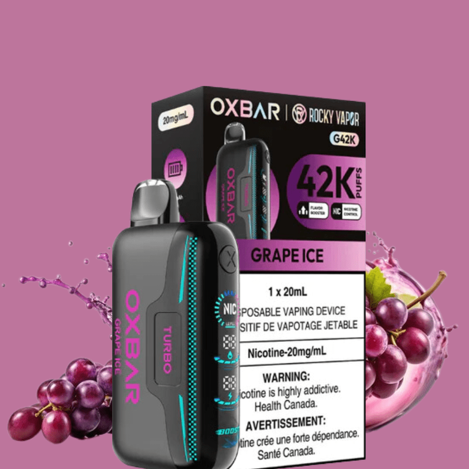 Oxbar G42k Disposable Vape-Grape Ice Vape Superstore  Saskatchewan Canada