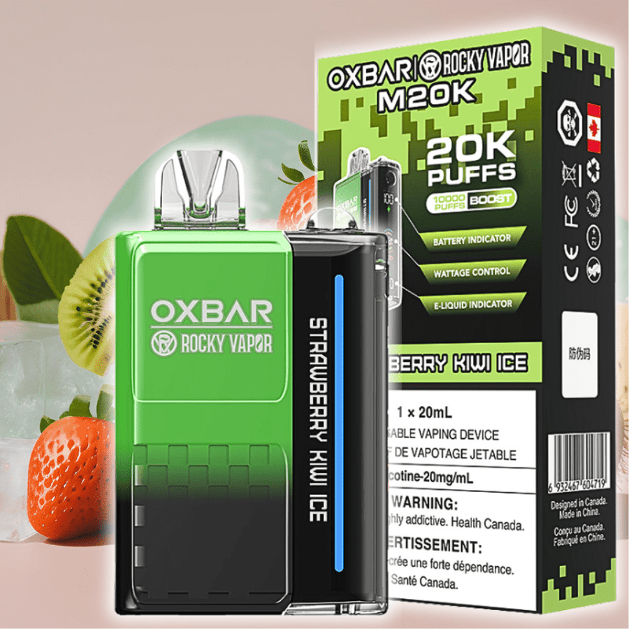 OXBAR M20K Disposable Vape - Strawberry Kiwi Ice 20000 Vape Superstore  Saskatchewan Canada