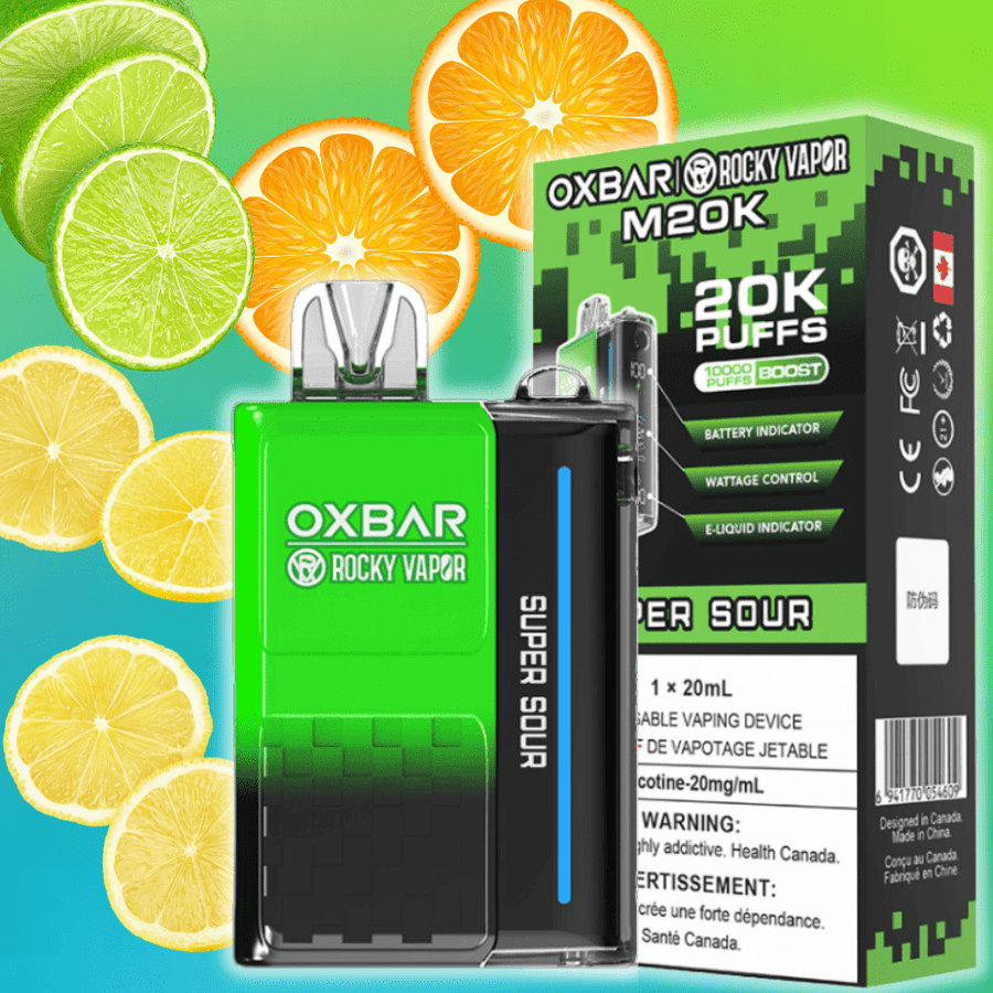 OXBAR M20K Disposable Vape - Super Sour 20mg / 20000 Puffs Vape Superstore  Saskatchewan Canada