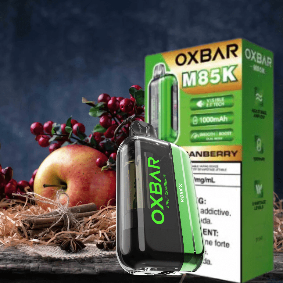 Oxbar M85K Disposable Vape - Apple Cranberry 20mg / 85000 Puffs Vapexcape Vape and Bong Shop Regina Saskatchewan