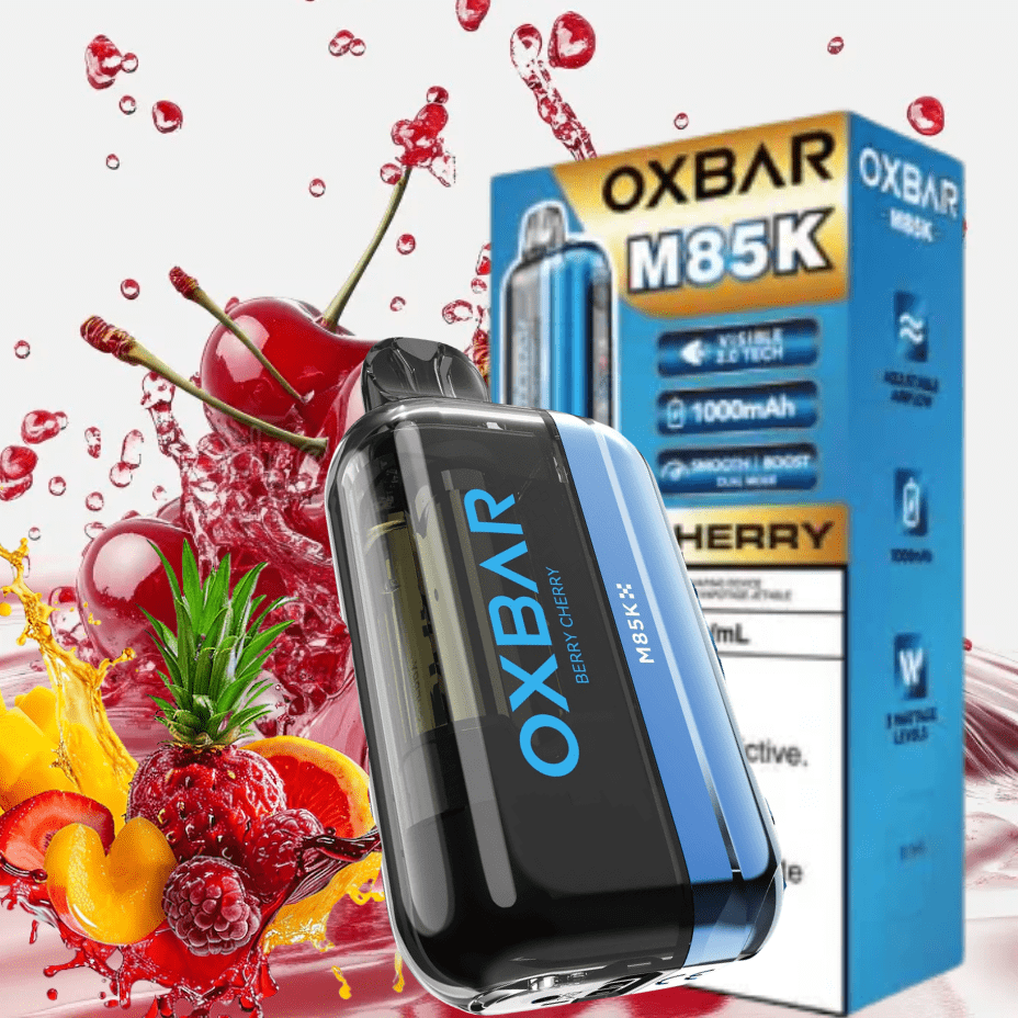 Oxbar M85K Disposable Vape - Berry Cherry 20mg / 85000 Puffs Vapexcape Vape and Bong Shop Regina Saskatchewan