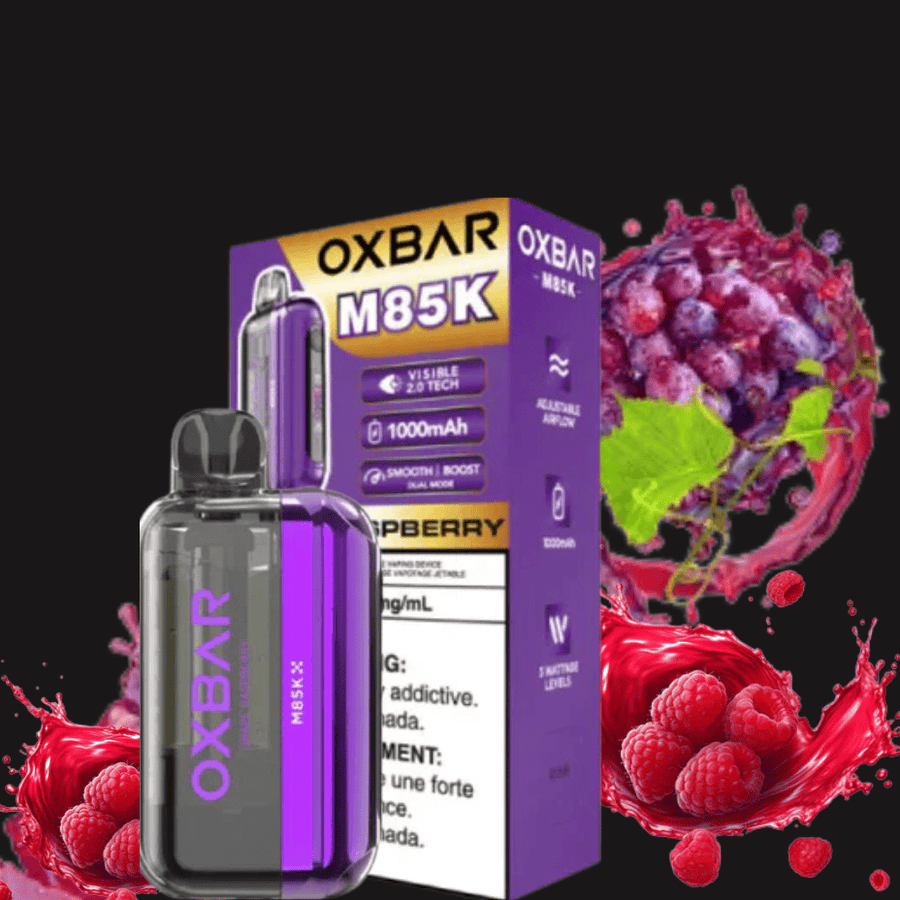 Oxbar M85K Disposable Vape - Grape Raspberry Vape Superstore  Saskatchewan Canada