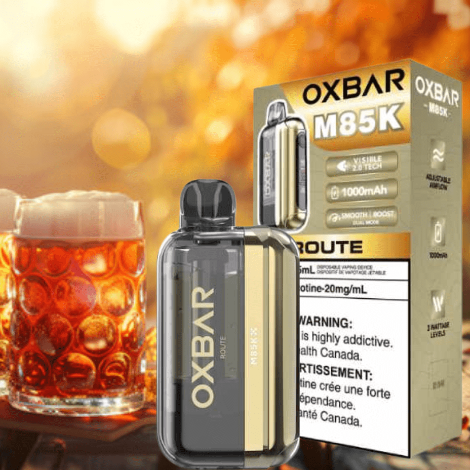 Oxbar M85K Disposable Vape - Route 20mg / 85000 Puffs Vapexcape Vape and Bong Shop Regina Saskatchewan