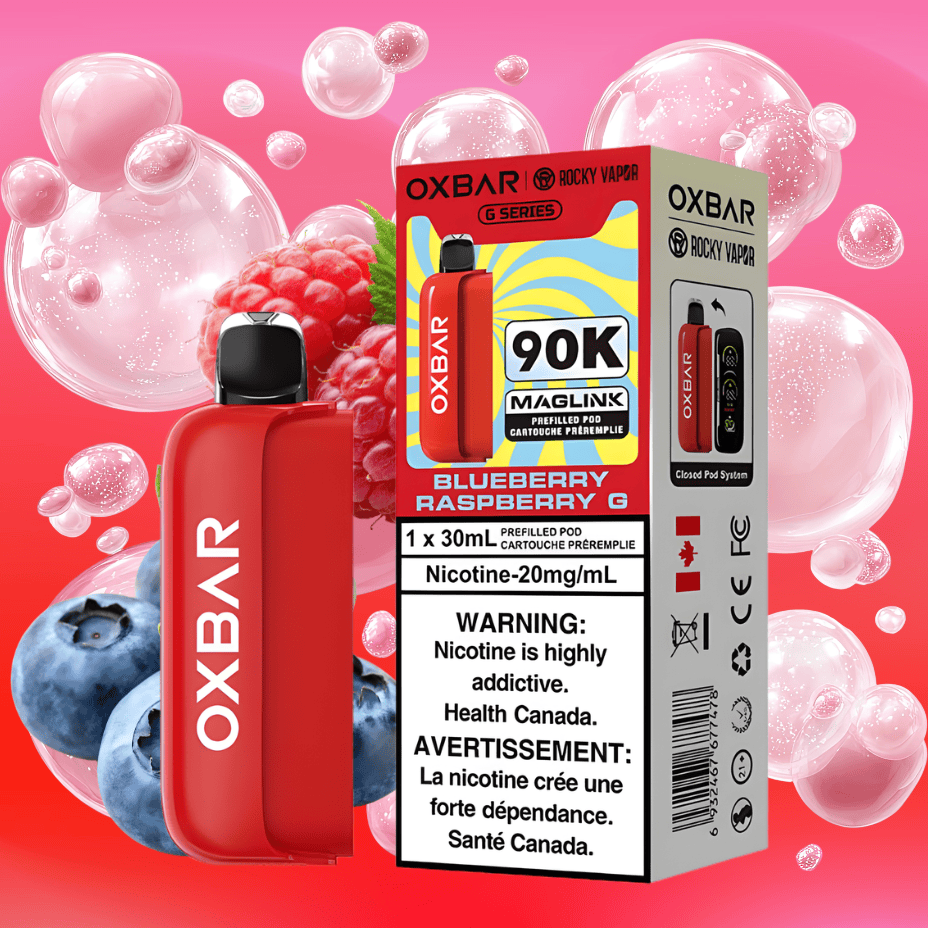 Oxbar Maglink 90K Prefilled Pod - Blueberry Raspberry G 30mL / 90000 Puffs / 20mg Vape Superstore  Saskatchewan Canada