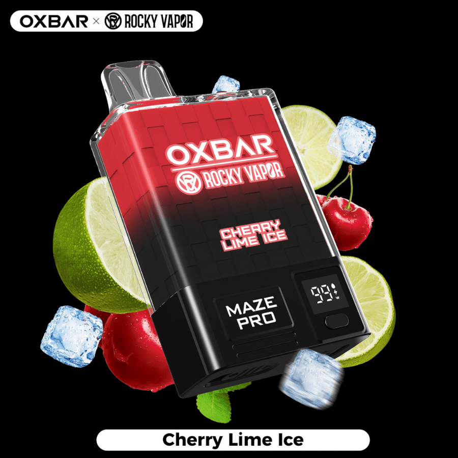 OXBAR Maze PRO 10,000 Disposable Vape-Cherry Lime Ice 20mg / 10000Puffs Vapexcape Vape and Bong Shop Regina Saskatchewan