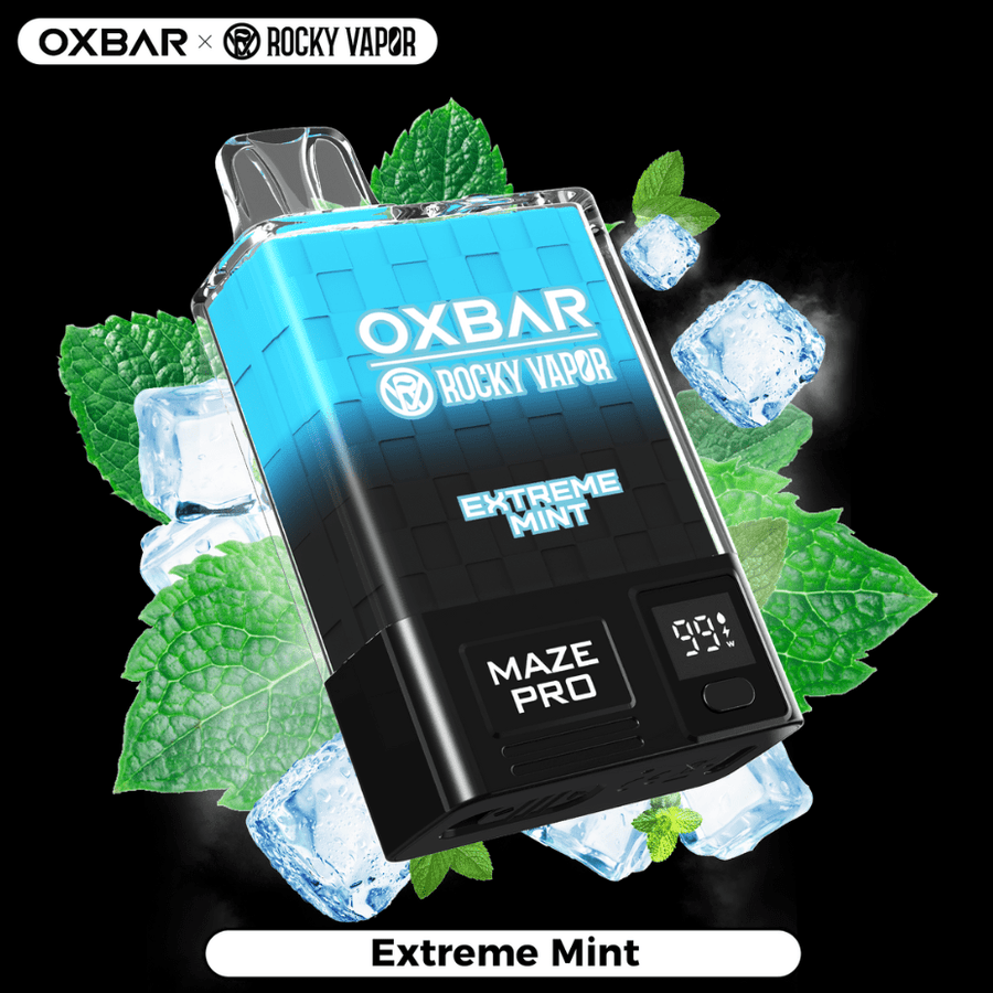 OXBAR Maze PRO 10,000 Disposable Vape-Extreme Mint 20mg / 10000Puffs Vapexcape Vape and Bong Shop Regina Saskatchewan