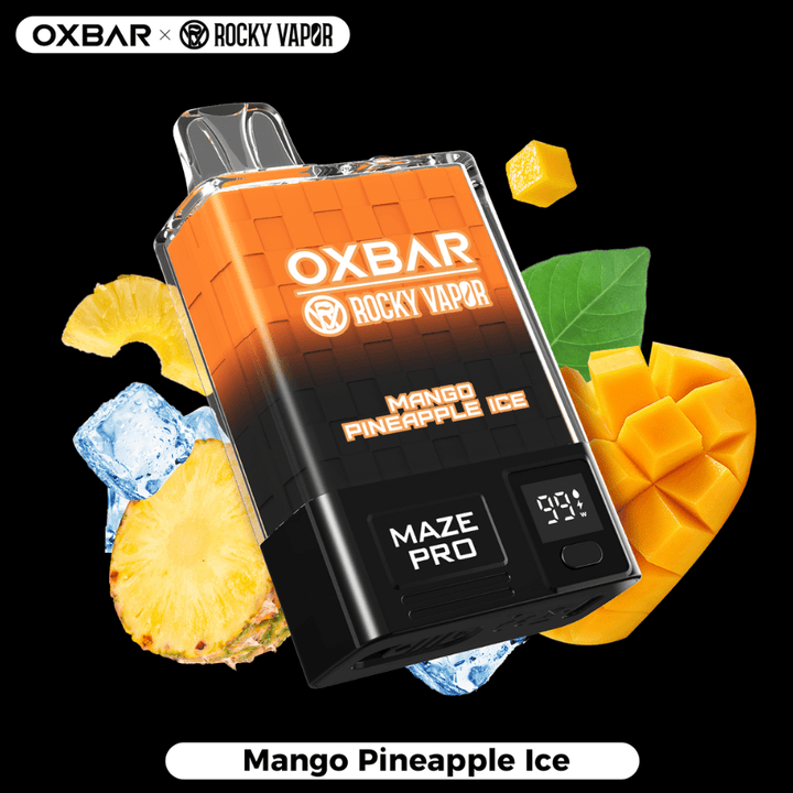 OXBAR Maze PRO 10,000 Disposable Vape-Mango Pineapple Ice 20mg Vapexcape Vape and Bong Shop Regina Saskatchewan