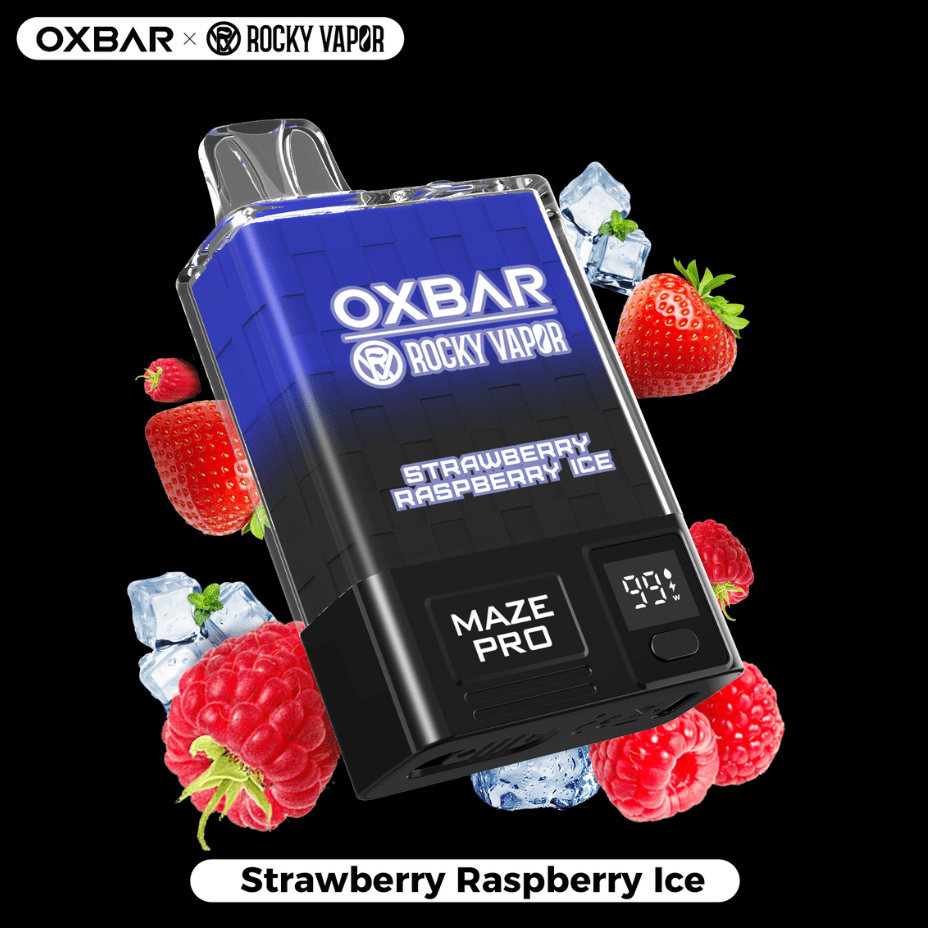OXBAR Maze PRO 10,000 Disposable Vape-Strawberry Raspberry Ice 20mg / 10000Puffs Vapexcape Vape and Bong Shop Regina Saskatchewan