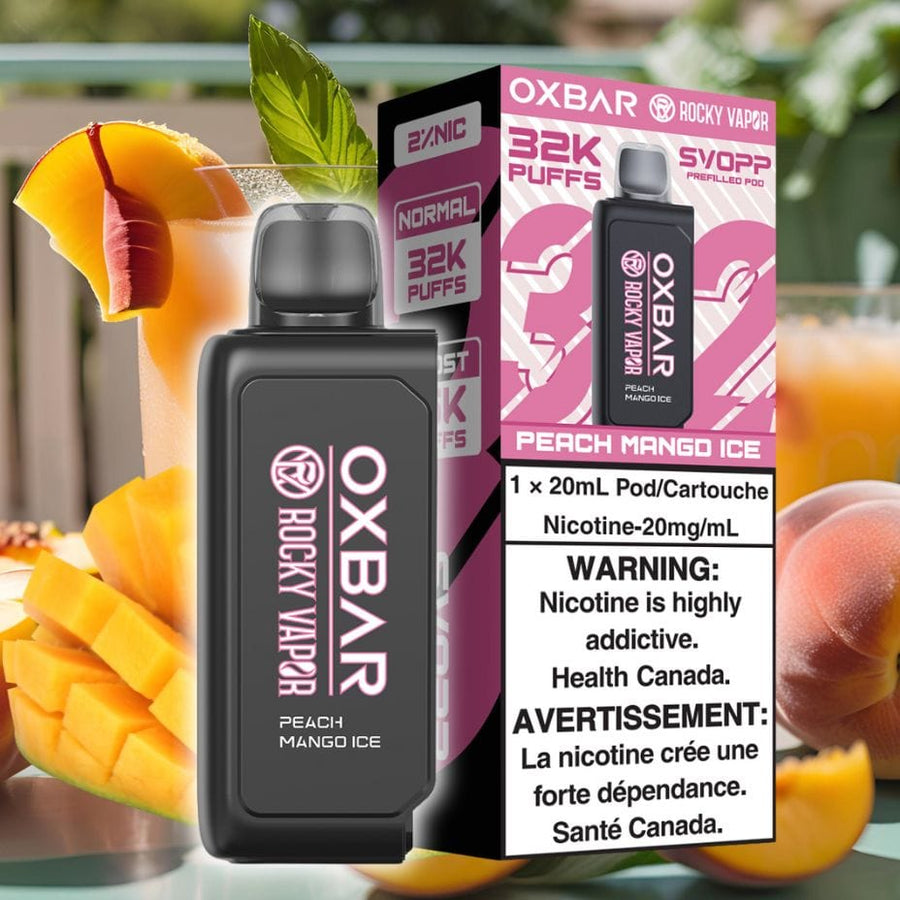 Oxbar SVOPP 32k Pod-Peach Mango Ice 32000 Vapexcape Vape and Bong Shop Regina Saskatchewan