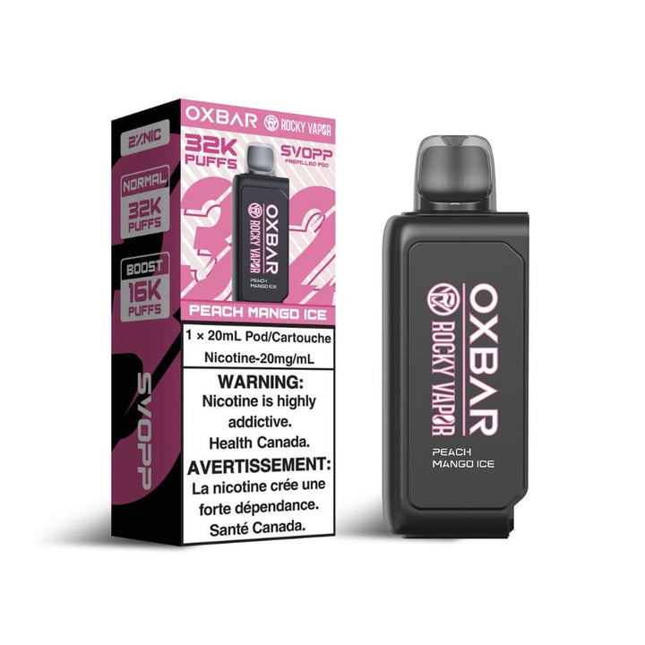 Oxbar SVOPP 32k Pod-Peach Mango Ice 32000 Vapexcape Vape and Bong Shop Regina Saskatchewan