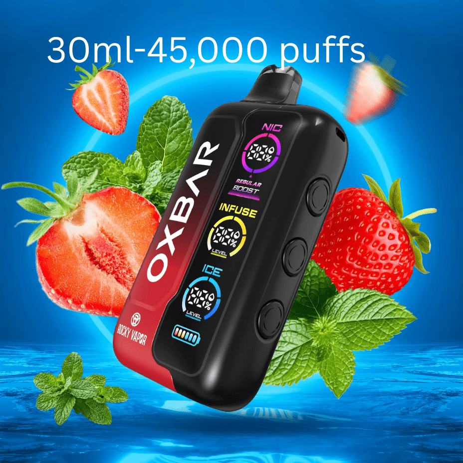 Oxbar Tri-Fusion 45k Disposable Vape-Strawberry H 45000 Puffs / 20mg Vapexcape Vape and Bong Shop Regina Saskatchewan