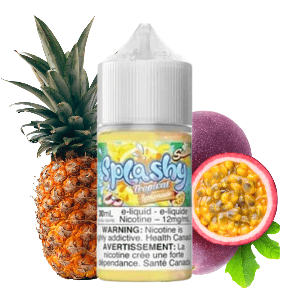 Passion Fruit Pineapple Salts by Splashy E-Liquid 30mL / 12mg Vape Superstore  Saskatchewan Canada