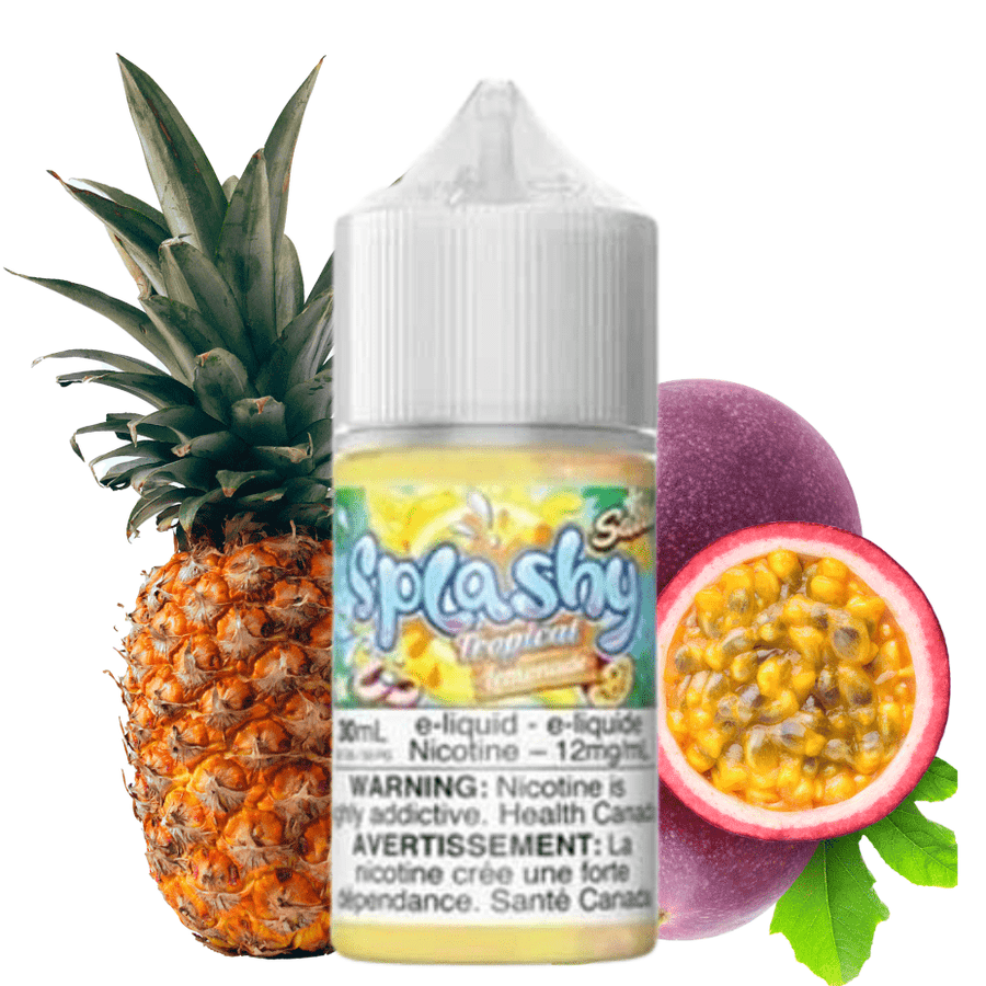 Passion Fruit Pineapple Salts by Splashy E-Liquid 30mL / 12mg Vape Superstore  Saskatchewan Canada
