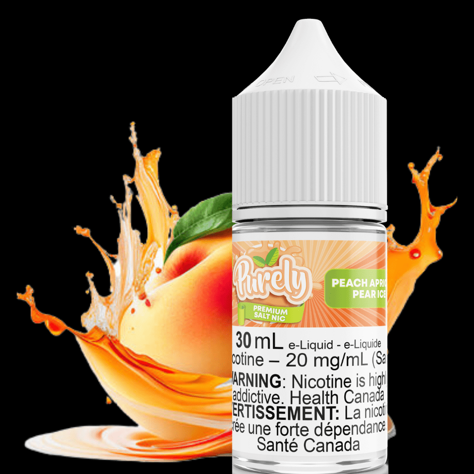 Peach Apricot Pear Ice Salt Nic by Purely E-Liquid 30ml / 12mg Vapexcape Vape and Bong Shop Regina Saskatchewan
