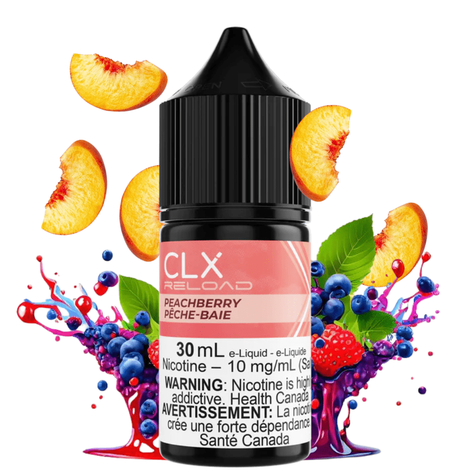 Peach Berry Salt by CLX Reload E-Liquid 30ml / 10mg Vape Superstore  Saskatchewan Canada