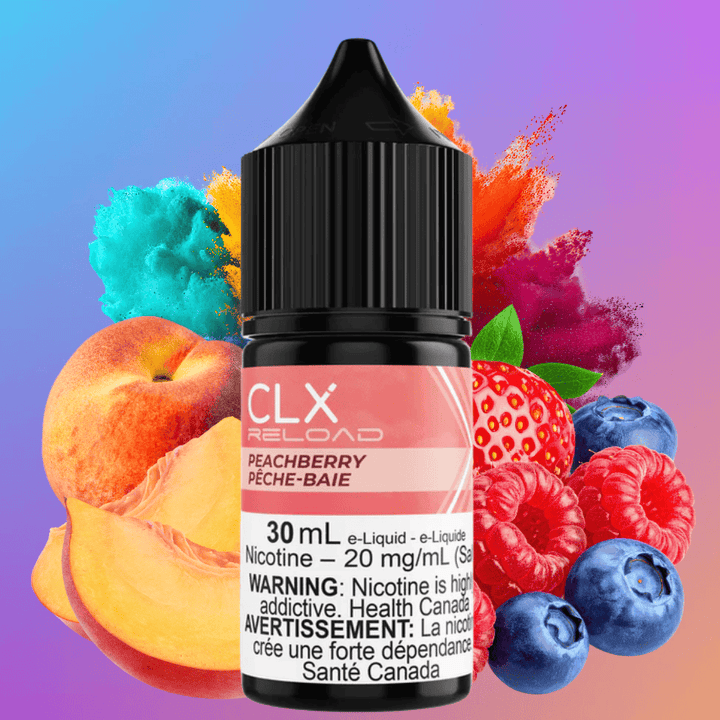 Peach Berry Salt by CLX Reload E-Liquid 30mL / 10mg Vape Superstore  Saskatchewan Canada