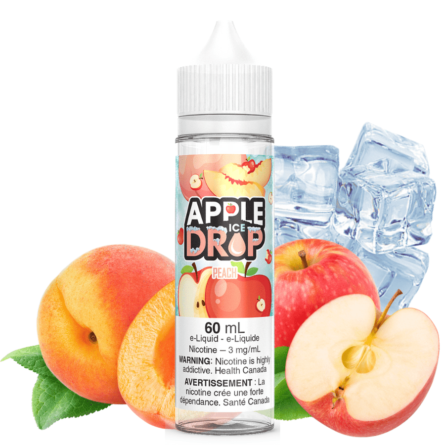 Peach Ice by Apple Drop E-Liquid 0mg / 60ml Vapexcape Vape and Bong Shop Regina Saskatchewan