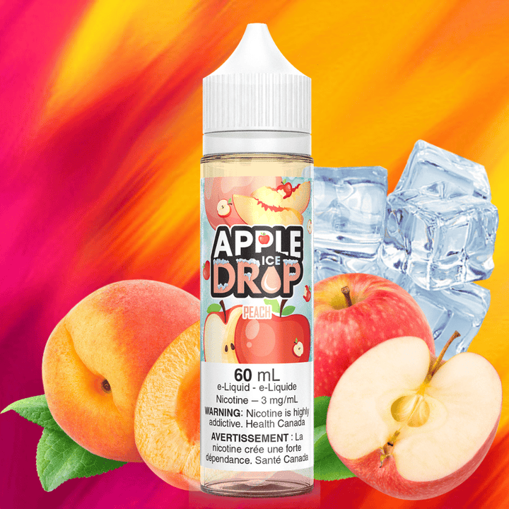 Peach Ice by Apple Drop E-Liquid 3mg Vape Superstore  Saskatchewan Canada