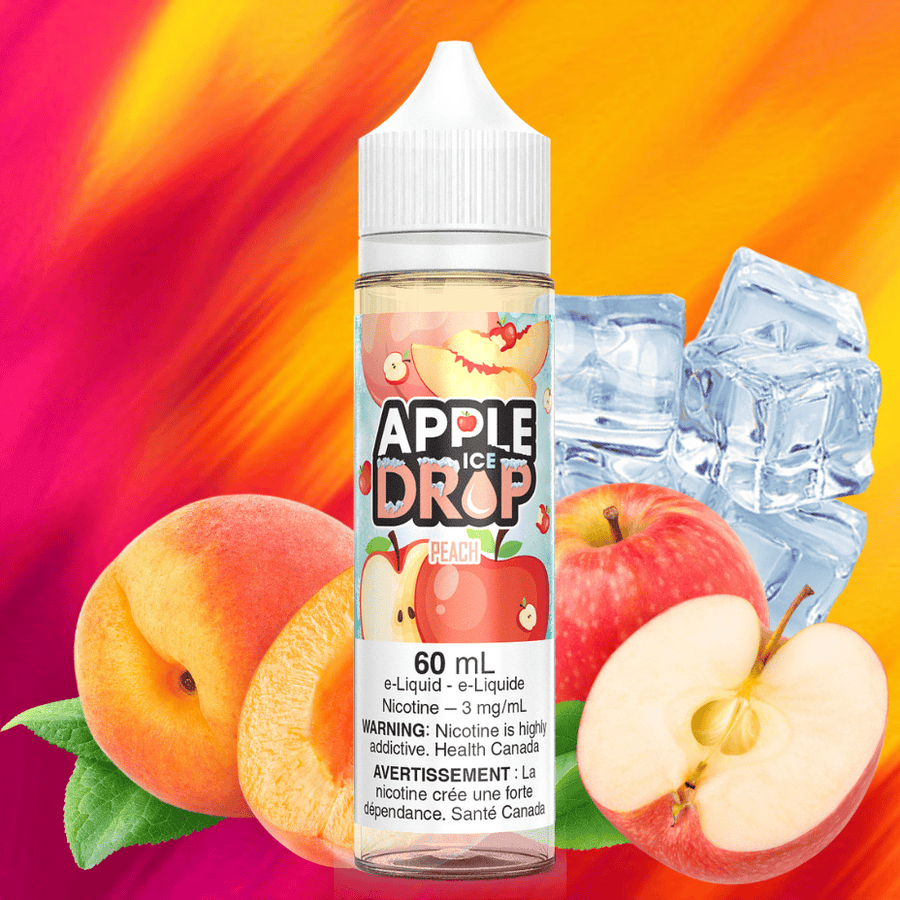 Peach Ice by Apple Drop E-Liquid 3mg Vape Superstore  Saskatchewan Canada