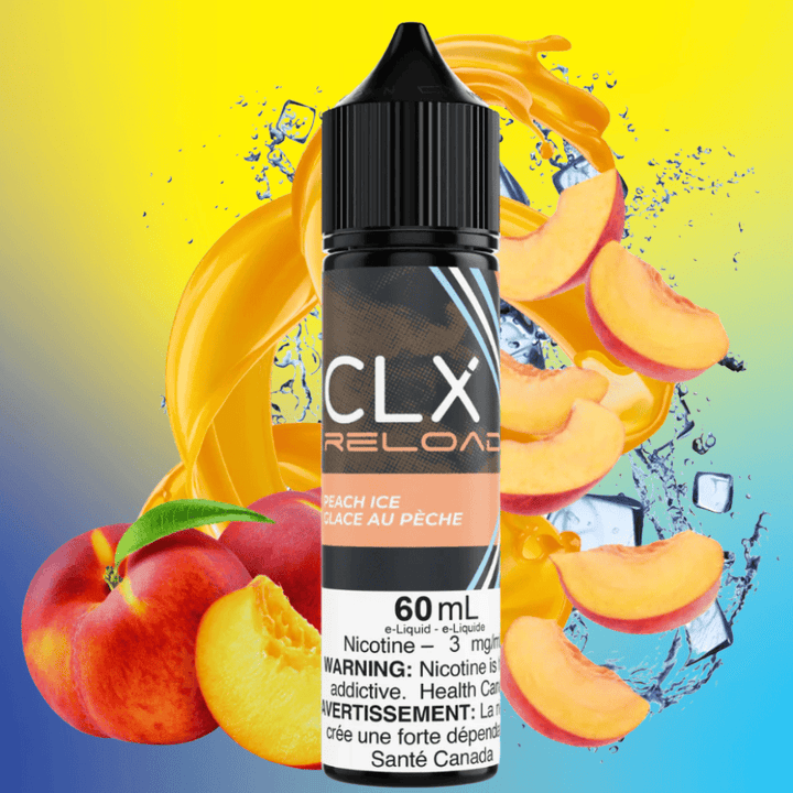 Peach Ice by CLX E-Liquid 60mL / 3mg Vape Superstore  Saskatchewan Canada