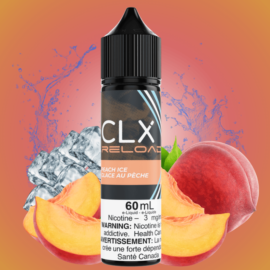 Peach Ice by CLX E-Liquid 60mL / 3mg Vape Superstore  Saskatchewan Canada