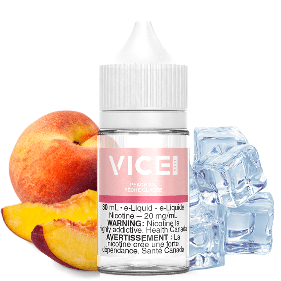 Peach Ice by Vice Salt E-Liquid Vapexcape Vape and Bong Shop Regina Saskatchewan