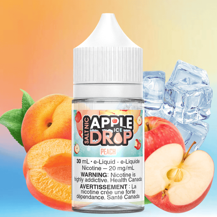 Peach Ice Salt by Apple Drop E-Liquid 30mL / 12mg Vape Superstore  Saskatchewan Canada