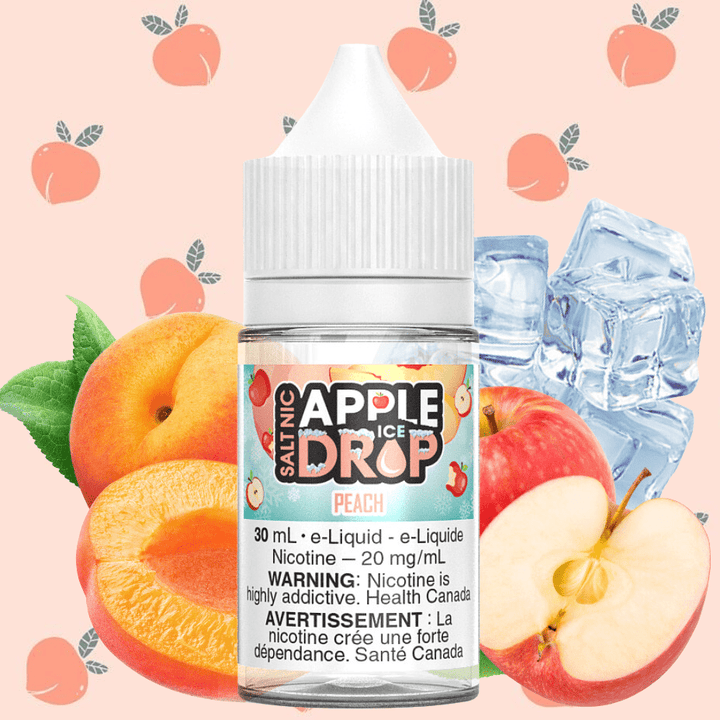 Peach Ice Salt by Apple Drop E-Liquid Vape Superstore  Saskatchewan Canada