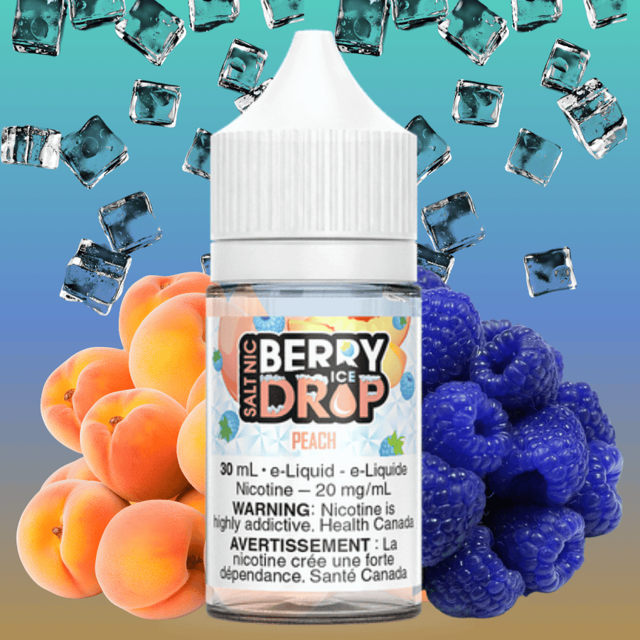 Peach Ice Salt by Berry Drop E-Liquid 12mg Vape Superstore  Saskatchewan Canada