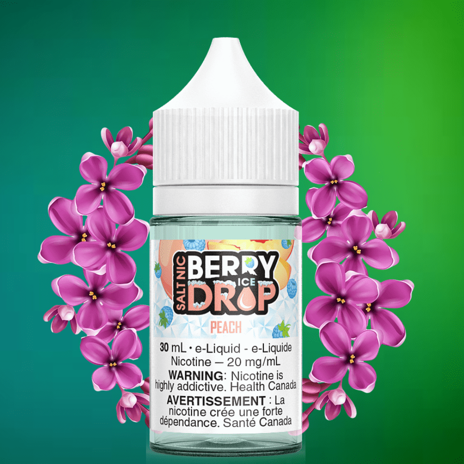 Peach Ice Salt by Berry Drop E-Liquid Vape Superstore  Saskatchewan Canada