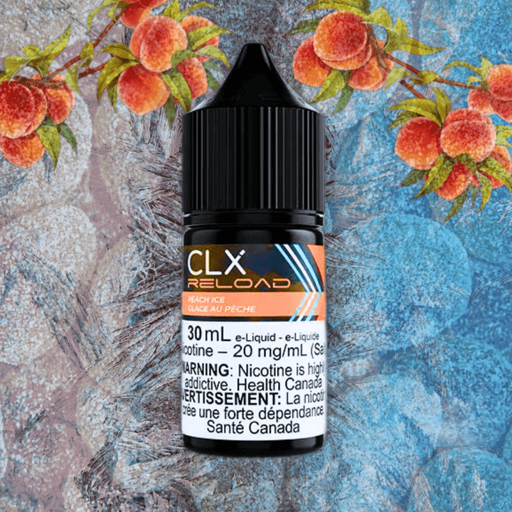 Peach Ice Salt by CLX Reload E-Liquid 30mL / 10mg Vape Superstore  Saskatchewan Canada