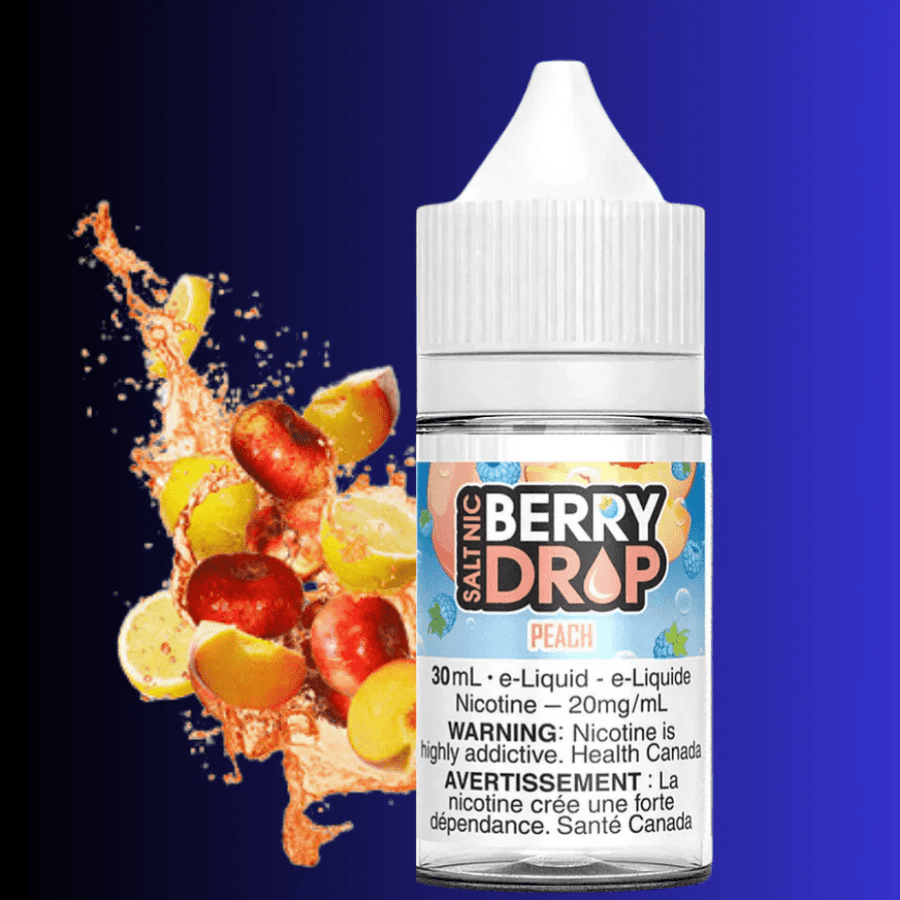 Peach Salt by Berry Drop E-Liquid 12mg / 30ml Vapexcape Vape and Bong Shop Regina Saskatchewan