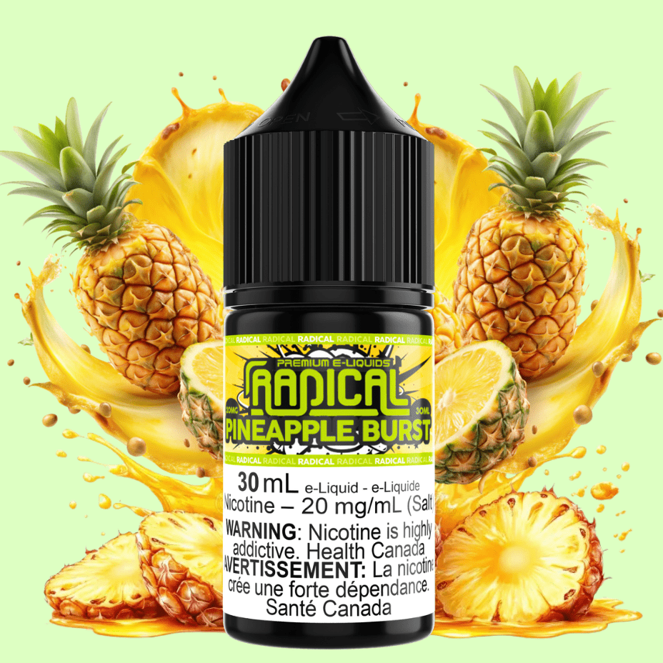 Pineapple Burst Salt Nic by Radical E-liquid Vape Superstore  Saskatchewan Canada