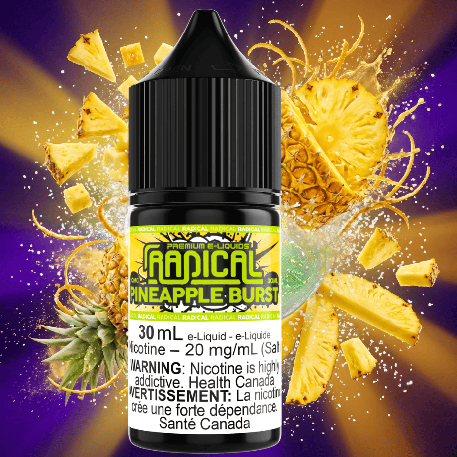 Pineapple Burst Salt Nic by Radical E-liquid Vape Superstore  Saskatchewan Canada